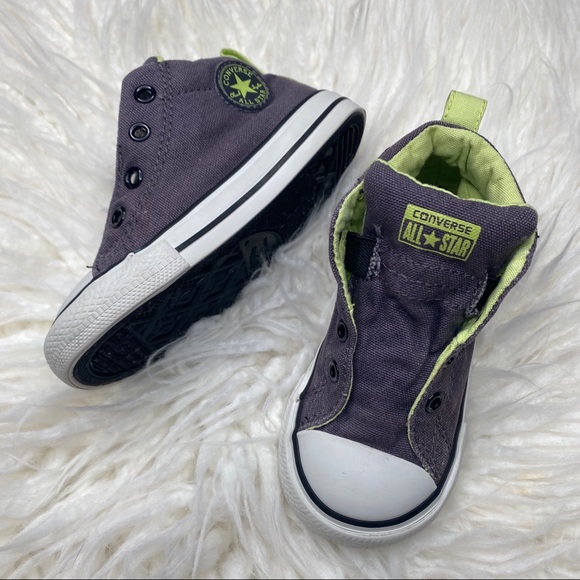 kids converse shoes green